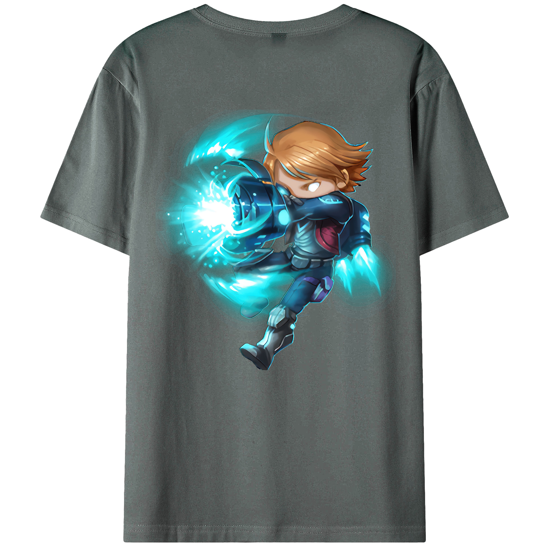 （画像用） リーグ・オブ・レジェンド League of Legends LOL 綿100％ メンズ半袖Tシャツ（バックプリント） 通気性